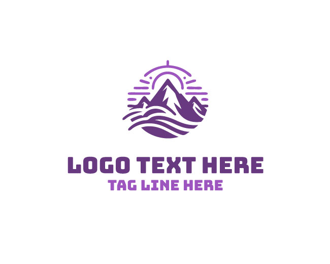  Line Art Mountain Logo