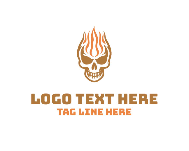 Firestorm Skull Logo