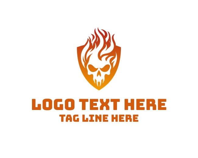Fearless Skull Blaze Logo