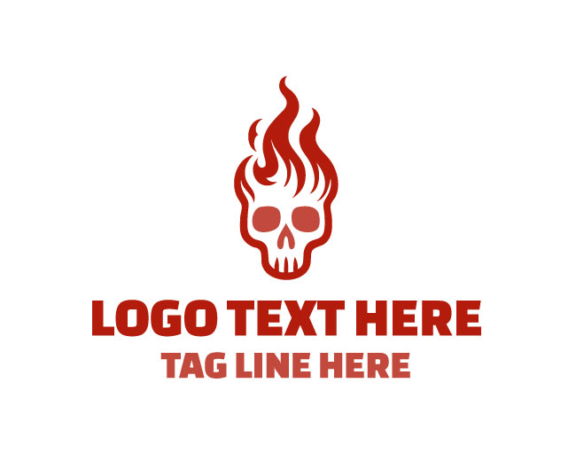  Skull Burnout Logo