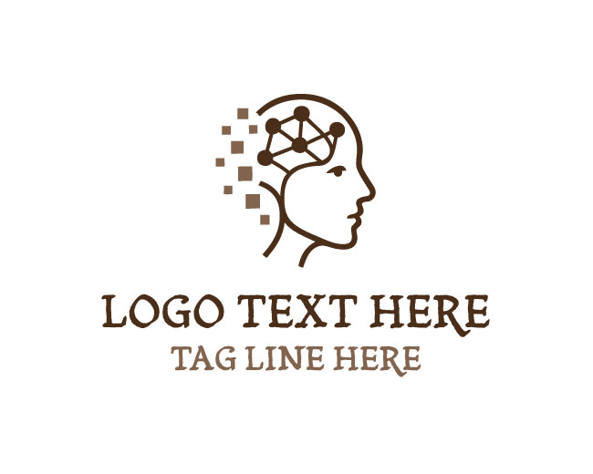 AI Human Head Logo