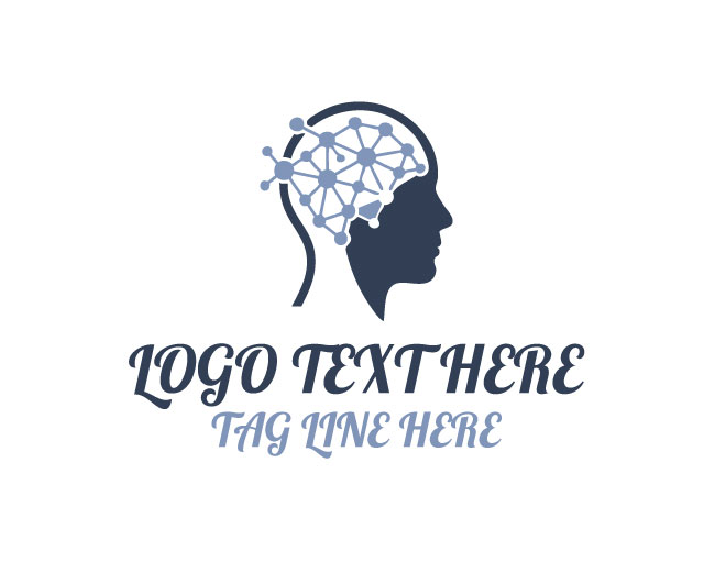 AI Brain Head Logo