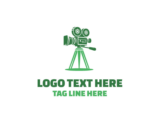 Vintage Cinema Camera Logo