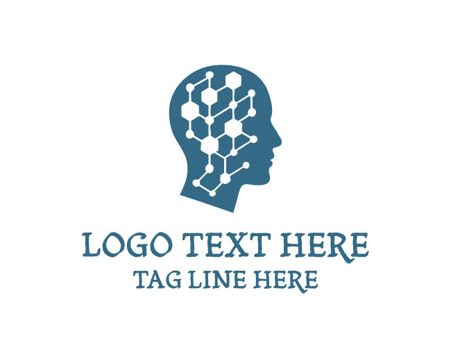 Cyber Neural Head Logo