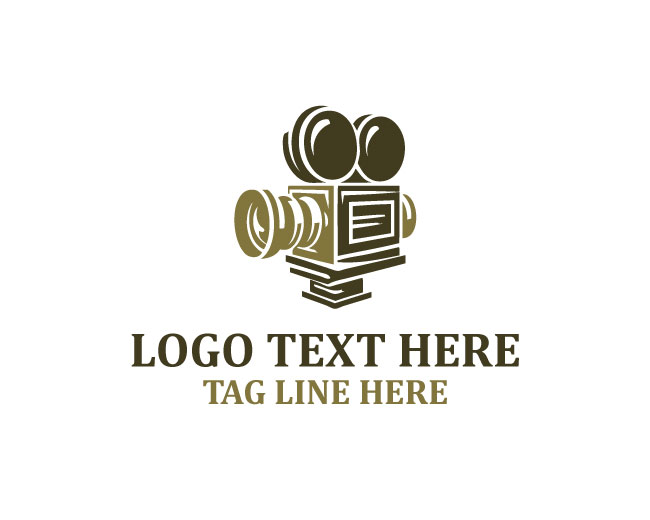 Retro Film Camera Logo