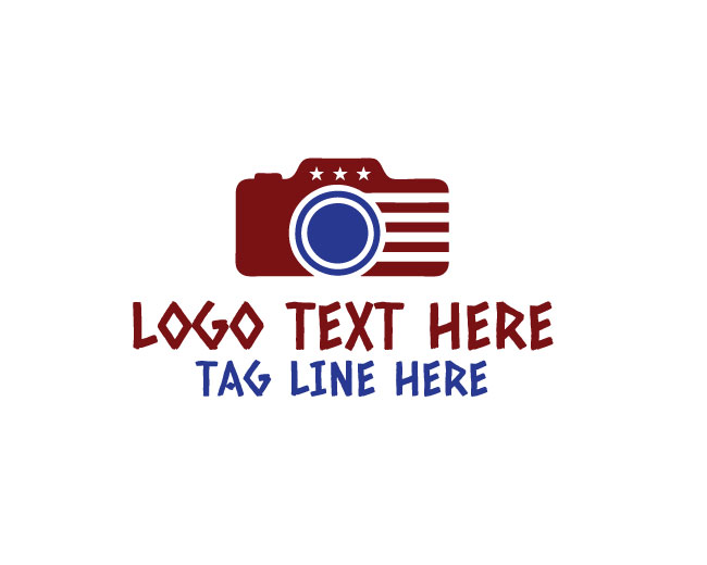 Patriotic Photography Icon Logo