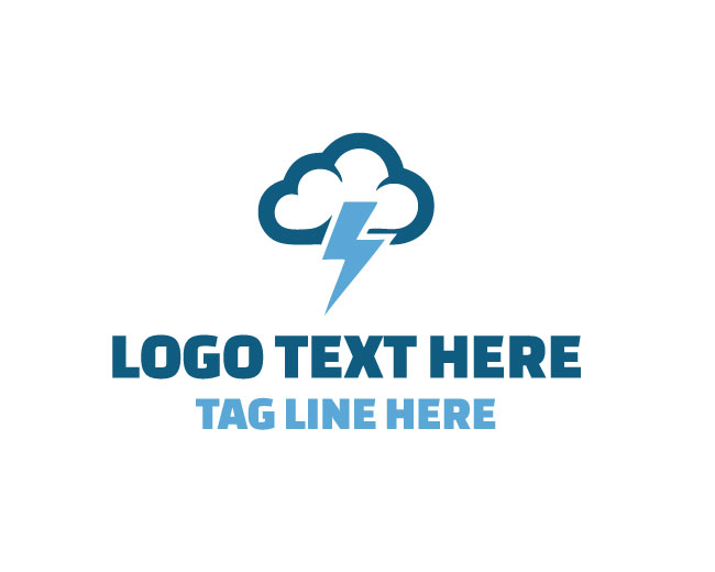  Electric Storm Cloud Logo