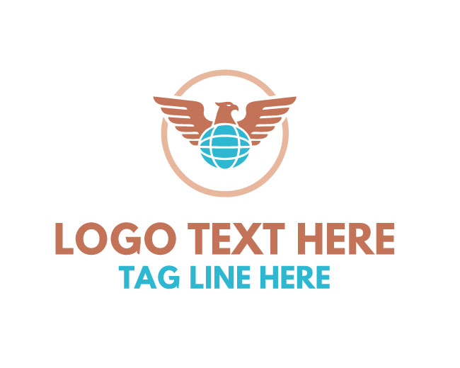  Freedom Globe Eagle Logo