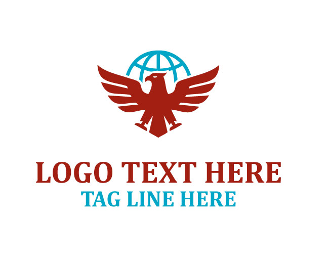 Flying Globe Eagle Logo