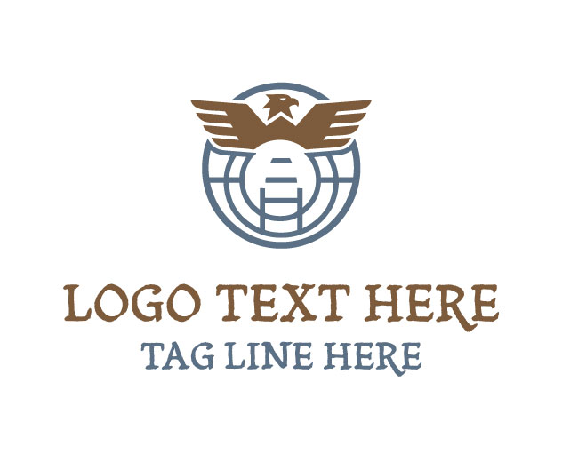 Corporate Eagle Globe Logo