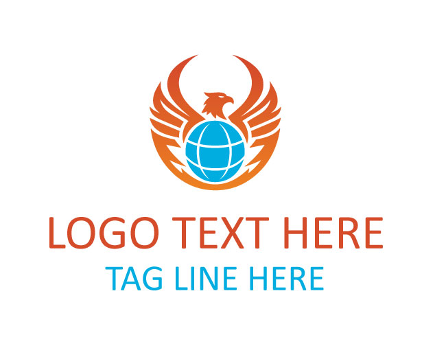 Royal Eagle Globe Logo