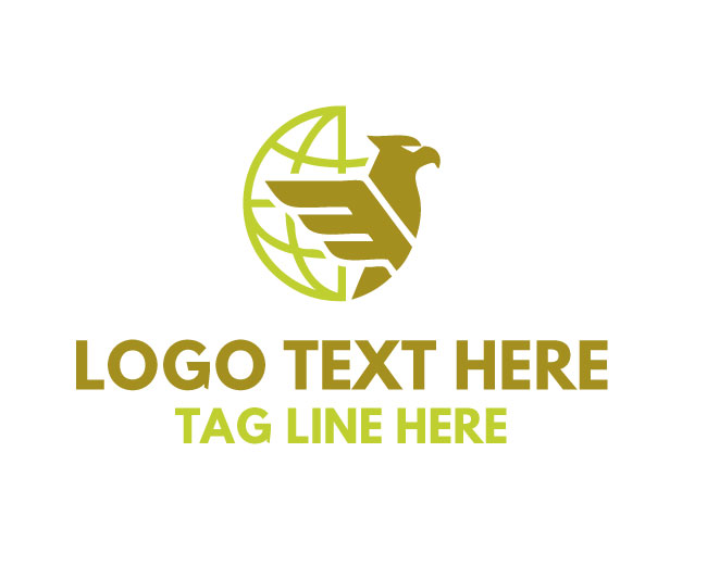  Eagle Around World Logo