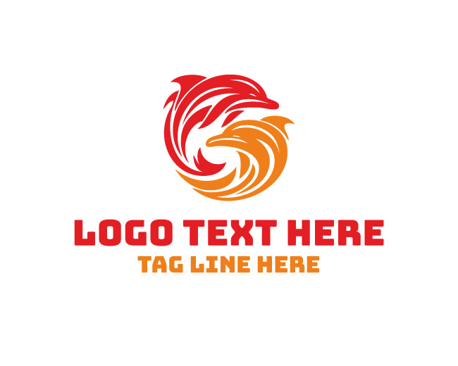 Luxury Double Fish Logo