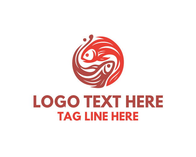 Artistic Double Fish Logo