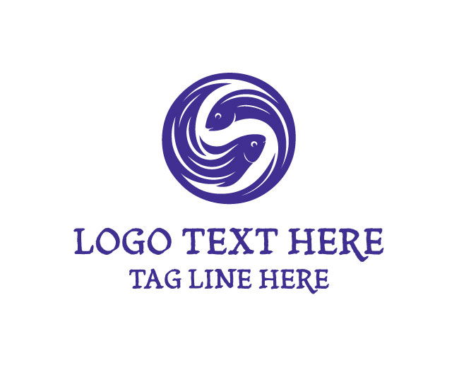 Premium Double Fish Logo