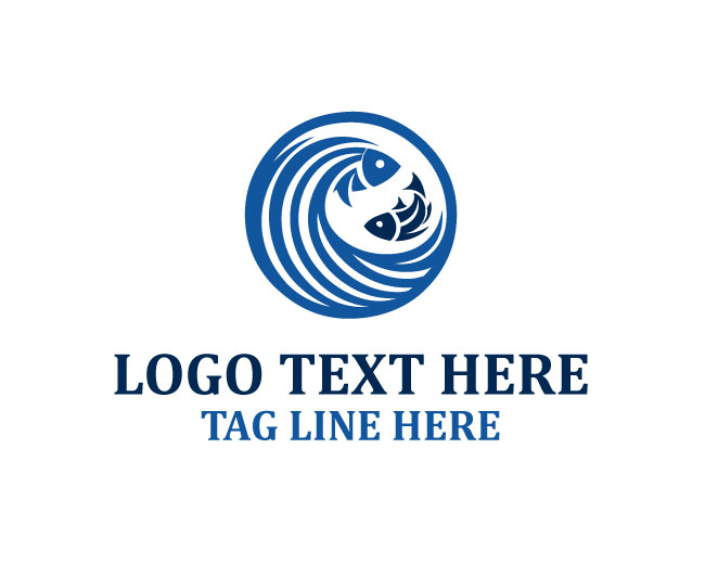 Dual Stream Fish Logo