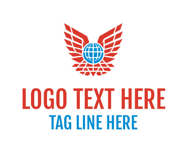 Sky Globe Wings Logo