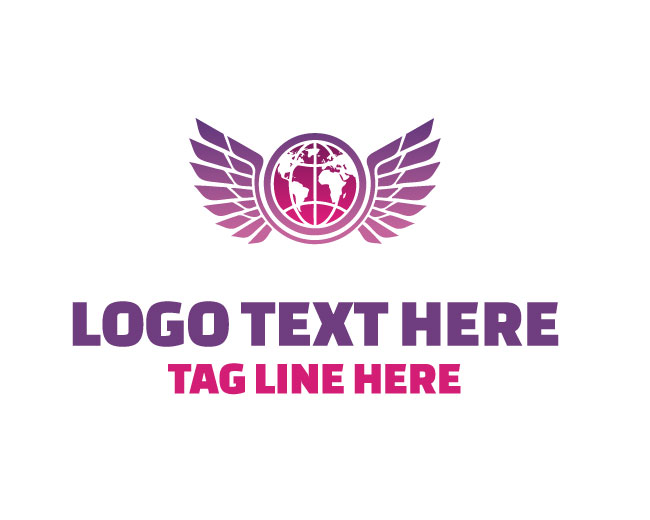 Freedom Wings Globe Logo