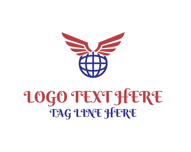 Air Wings Globe Logo
