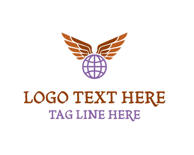  Wings Horizon Globe Logo