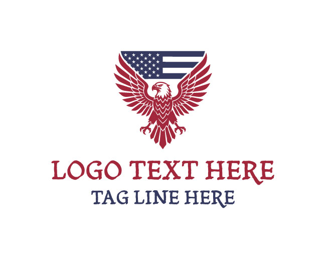American Flag Eagle Logo