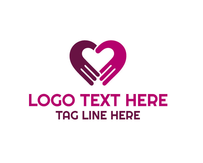 Caring Heart Hands Logo