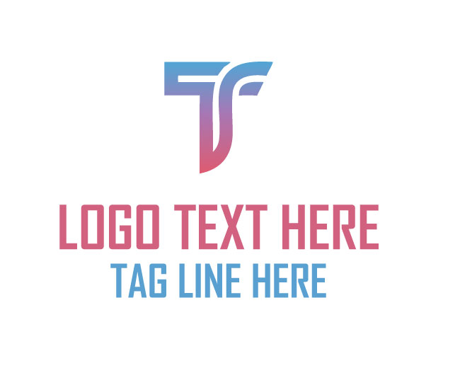  Geometric Letter T Shape Logo