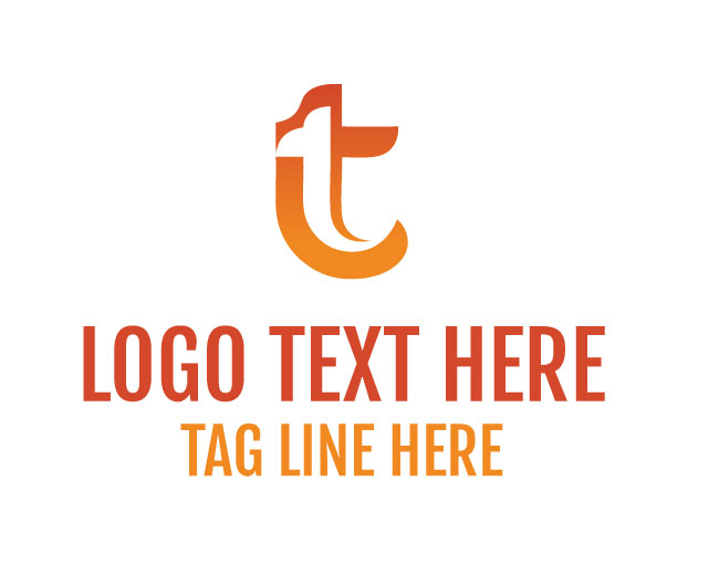 Dynamic Letter T Logo