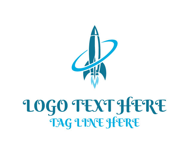 Premium Startup Rocket Logo