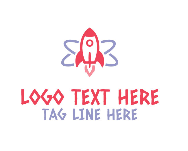  Startup Rocket Wave Logo
