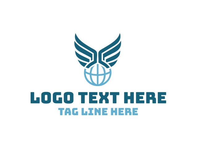 Wing Globe Logo