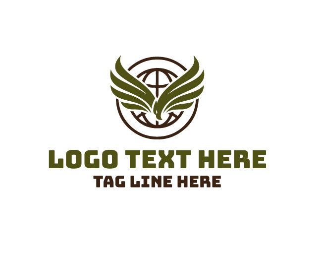 Vector Wing Globe Logo