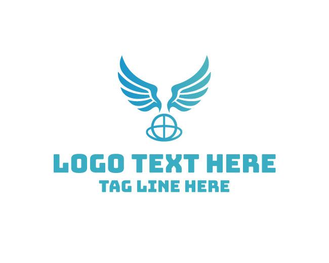 Bright Wing Globe Logo