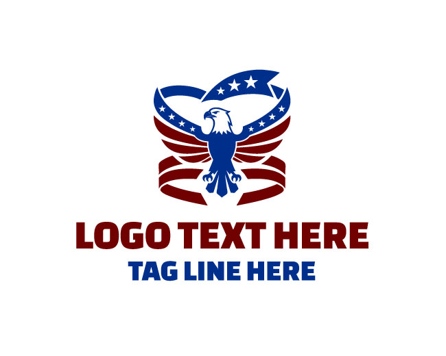 Soaring USA Eagle Logo