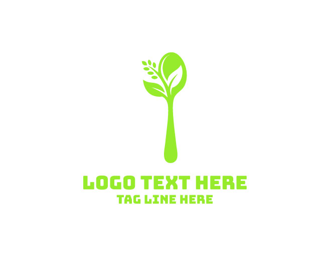 Natural Food Spoon Logo