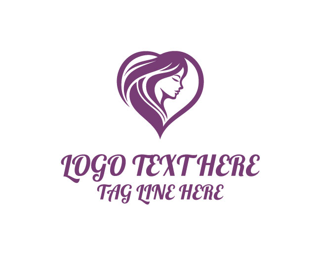Abstract Beauty Love Face Logo