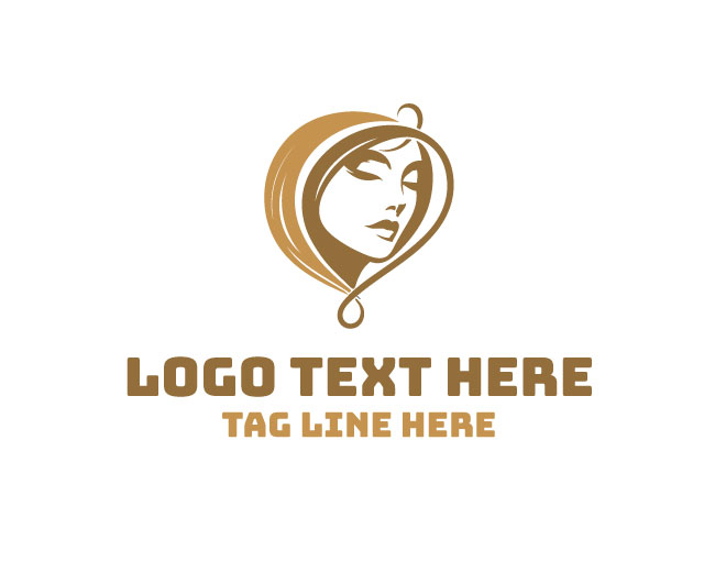 Graceful Beauty Love Face Logo