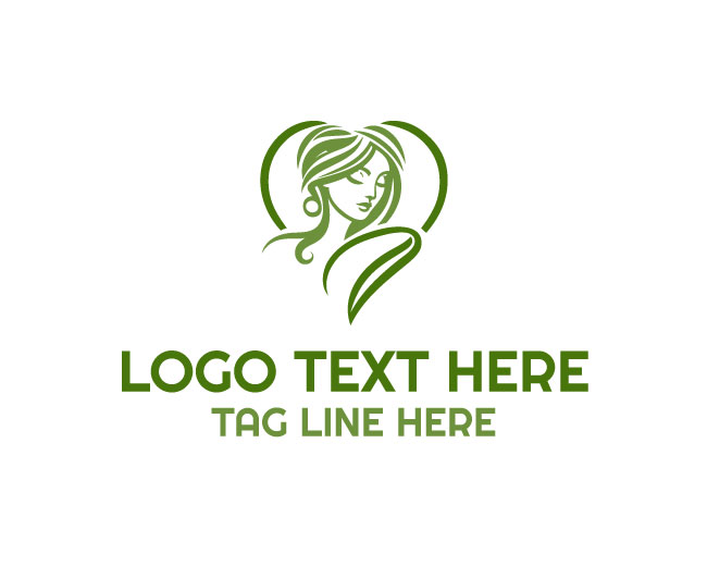  Feminine Beauty Love Face Logo