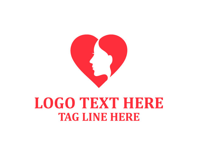 Premium Beauty Love Face Logo