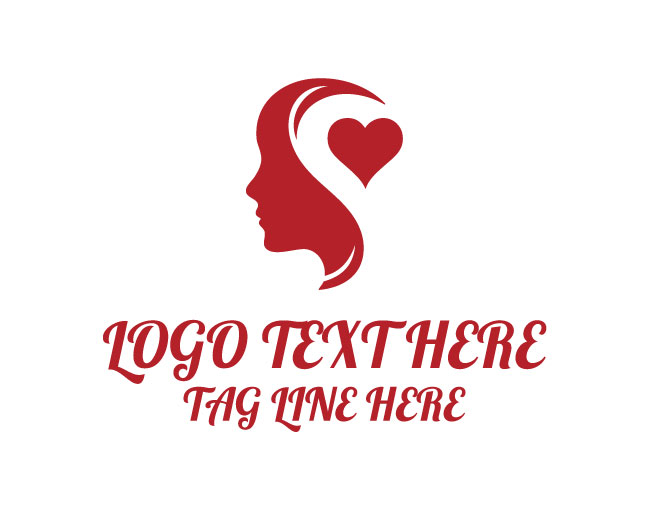 Stylish Beauty Love Face Logo
