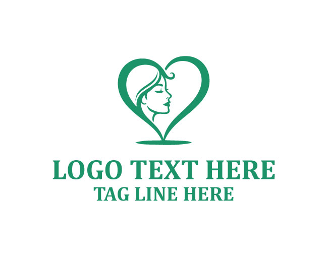 Beauty Heart Face Logo