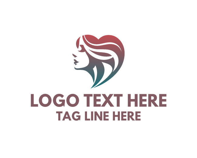 Pure Beauty Love Face Logo