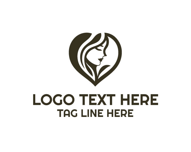 Glow Beauty Love Face Logo