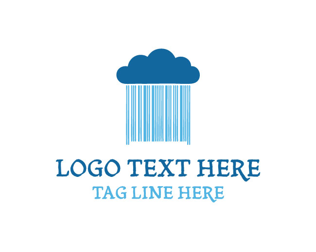 Digital Rain Coding Logo