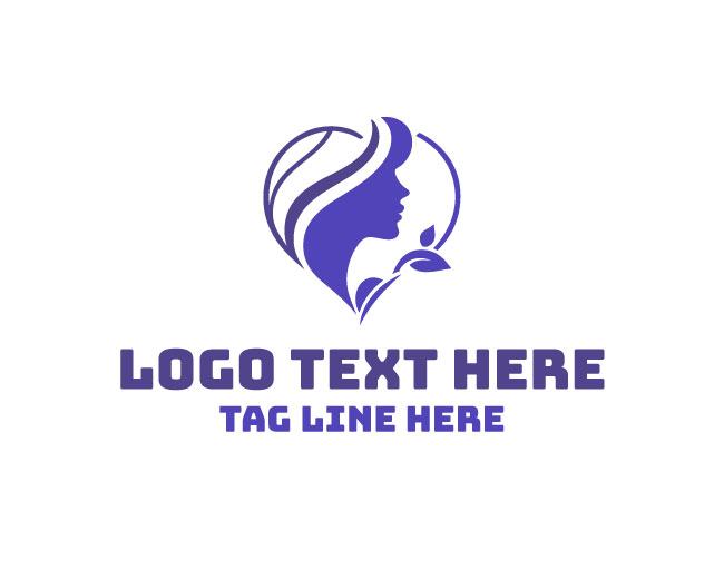 Leaf Beauty Love Face Logo