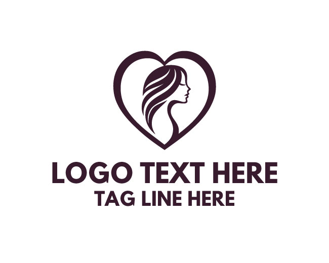 Angelic Beauty Love Face Logo