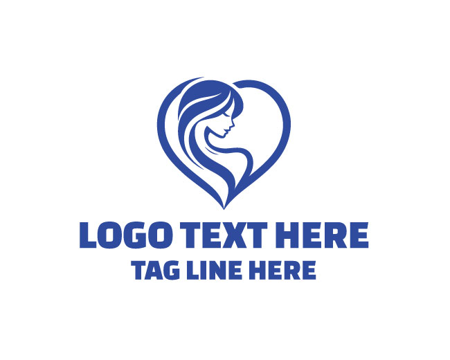 Stylish Beauty Love Face Logo