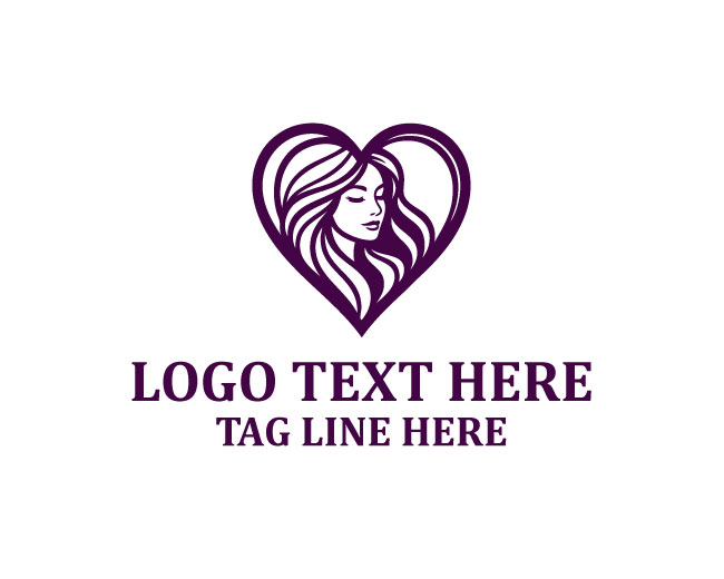 Timeless Beauty Love Face Logo
