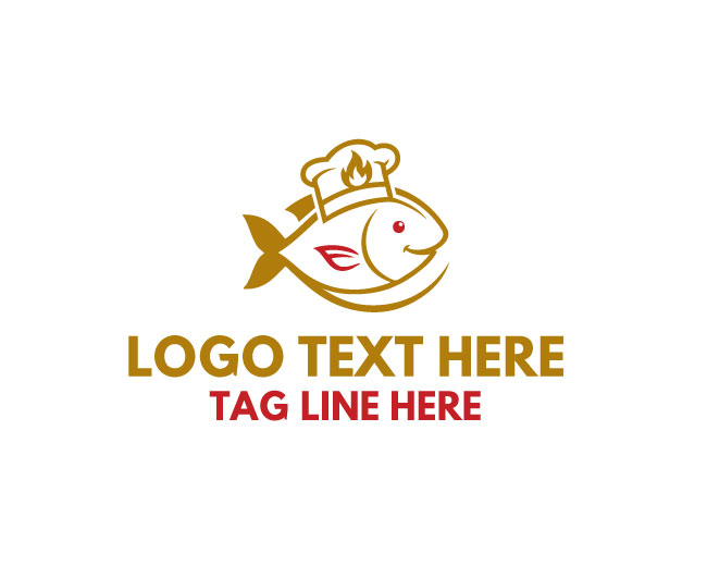 Gourmet Chef Fish Logo