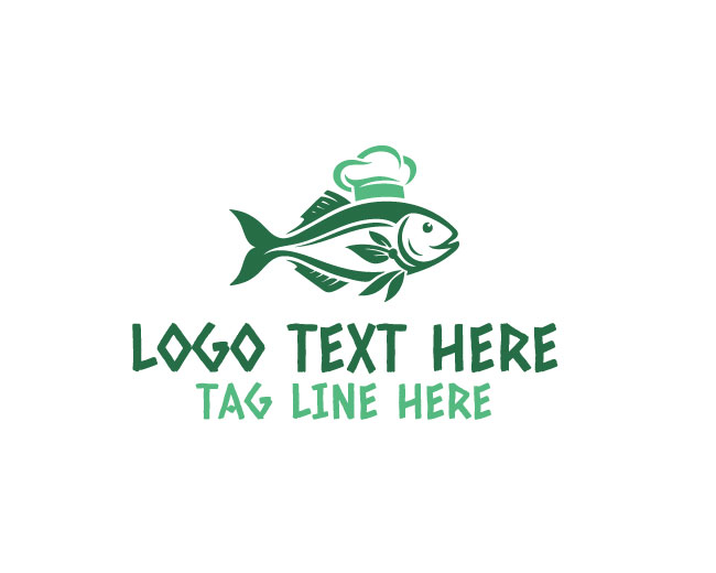 Blue Chef Fish Logo